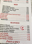 Asia Eatery menu