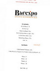 Barexpo menu