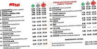 Pizzeria Rossini menu