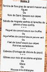 L'auberge De Ravilhon menu