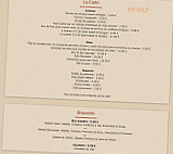 Grand Hotel du Louvre - Restaurant menu