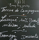 La Bascule De Loréna menu