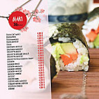 L&b Sushi menu