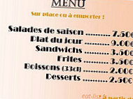 Le Tourne Midi menu