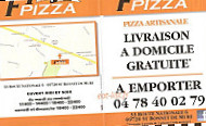 F1 Pizza menu