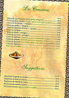 Les Oliviers menu