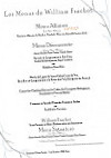 Chapeau Rouge Restaurant William Frachot menu