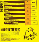 Duck Me menu
