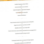 La Bastide Enchantée menu