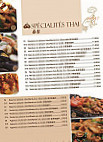 Resto Thai menu