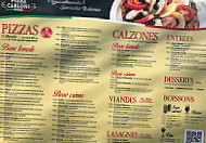 Pizza Carloni menu