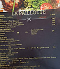La Paillotte menu