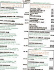254 Cafe menu