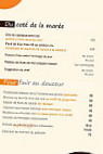 La Fontaine Aux Grives menu