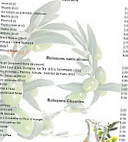 Vert Olive menu