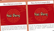 Hai Dong menu