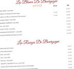 Le Grand Balcon menu