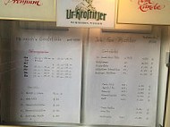 Heinrich's Gaststätte menu