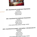 Restaurant Au Cheval Noir Carte