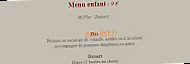 Restaurant Hotel Le Bellevue menu
