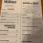 The Heid Out Fisher Peak Brewing Company menu