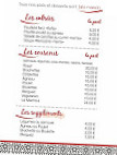 Allo Couscous menu