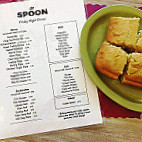 The Spoon menu