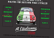 A L'italienne menu