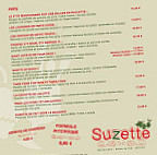 Suzette menu