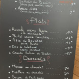 Le Bistrot Badin menu