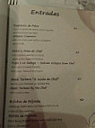 A Casa Vidal menu