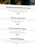 La Chope menu