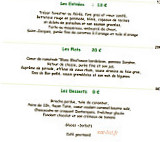 Hotel Restaurant Le Manoir menu