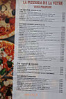 Pizzeria De La Veyre menu