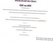 Relais de l'Abbaye Cardápio