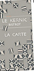 Le Kernic Bistrot menu
