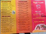 Magic Noodle menu