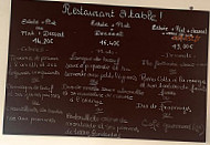 A Table menu