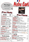 La Pizz' Chez Pik'anto menu