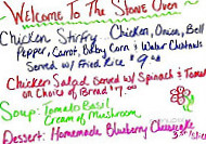 Stone Oven menu