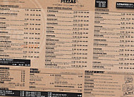 PIZZA STORE menu