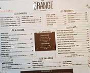 La Grange menu