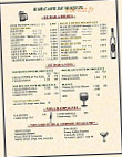 Bar Cafe Le Maquis menu