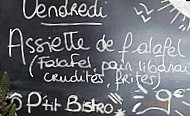 Ô P'tit Bistro menu
