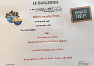 Le Guillerois menu