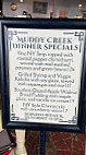 Muddy Creek Cafe And Music Hall menu
