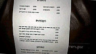 Riley Cafe menu