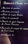 Cote Jardin menu