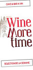 Wine More Time menu