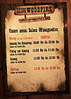 Western Saloon Woodfire menu